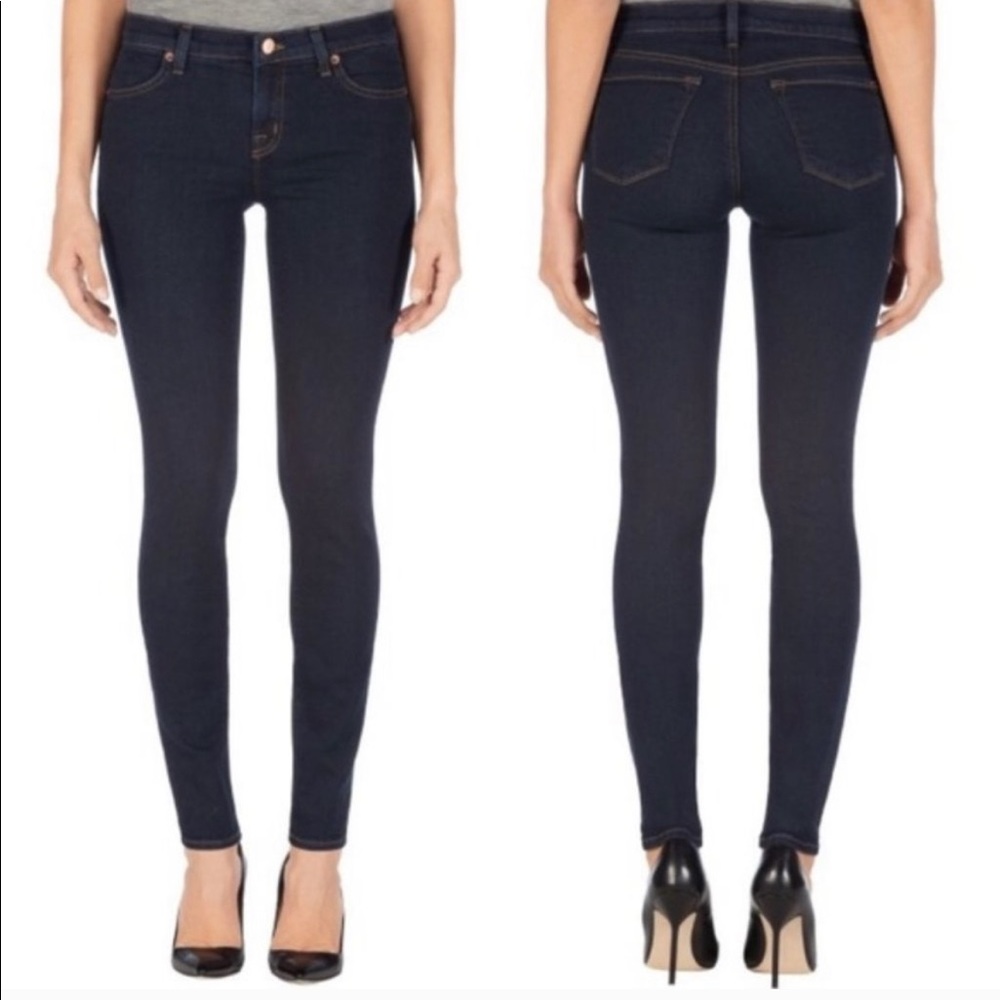 J Brand Super Skinny Metropol Dark Wash Jeans